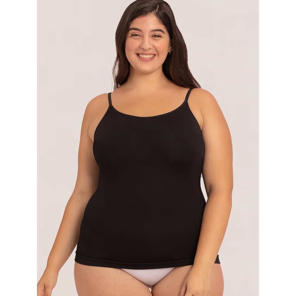 Empetua by Shapermint Everyday Essentials Scoop Neck Cami Black 3XL NWT